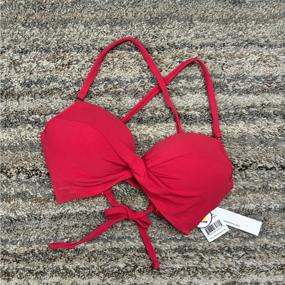 Robin Piccone Ava Pink Punch Bikini Top Sz Small NWT | Robin Piccone Bikini Top - Picture 13 of 14